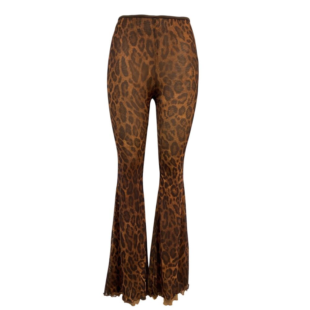 Majorelle Leopard Brown Chica Pants Size XS - Picture 2 of 4